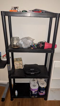 Plastic shelf
