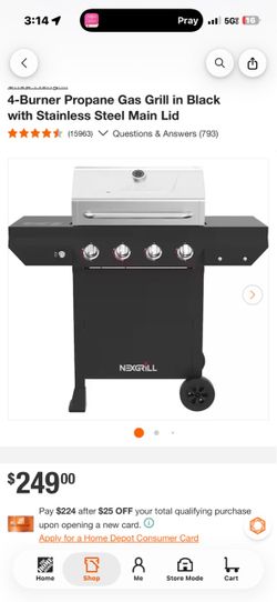 Nexgrill 4-Burner Propane Gas Grill