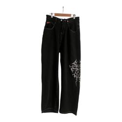 Vintage black 90s  graphic jeans size S