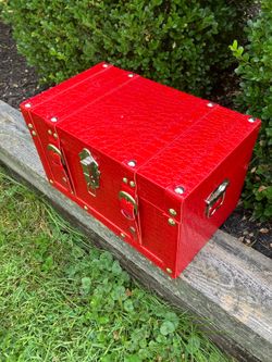 Decorative “SMALL” Red Storage Box