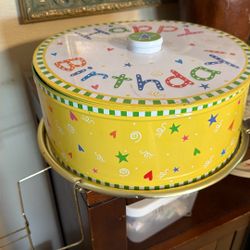 Cake Carrier With 4 Cake Serving Plates