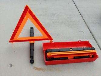 Road hazard reflectors.