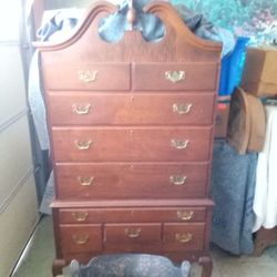 Two Piece Highboy Dresser 