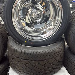 17x11 RESTMOD WHEELS 5x5 5x135 + 315-35-17 VENOM TIRES (4) OBS F-150-WE FINANCE 