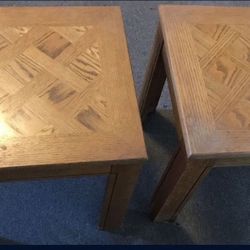 Wooden End Tables - $15