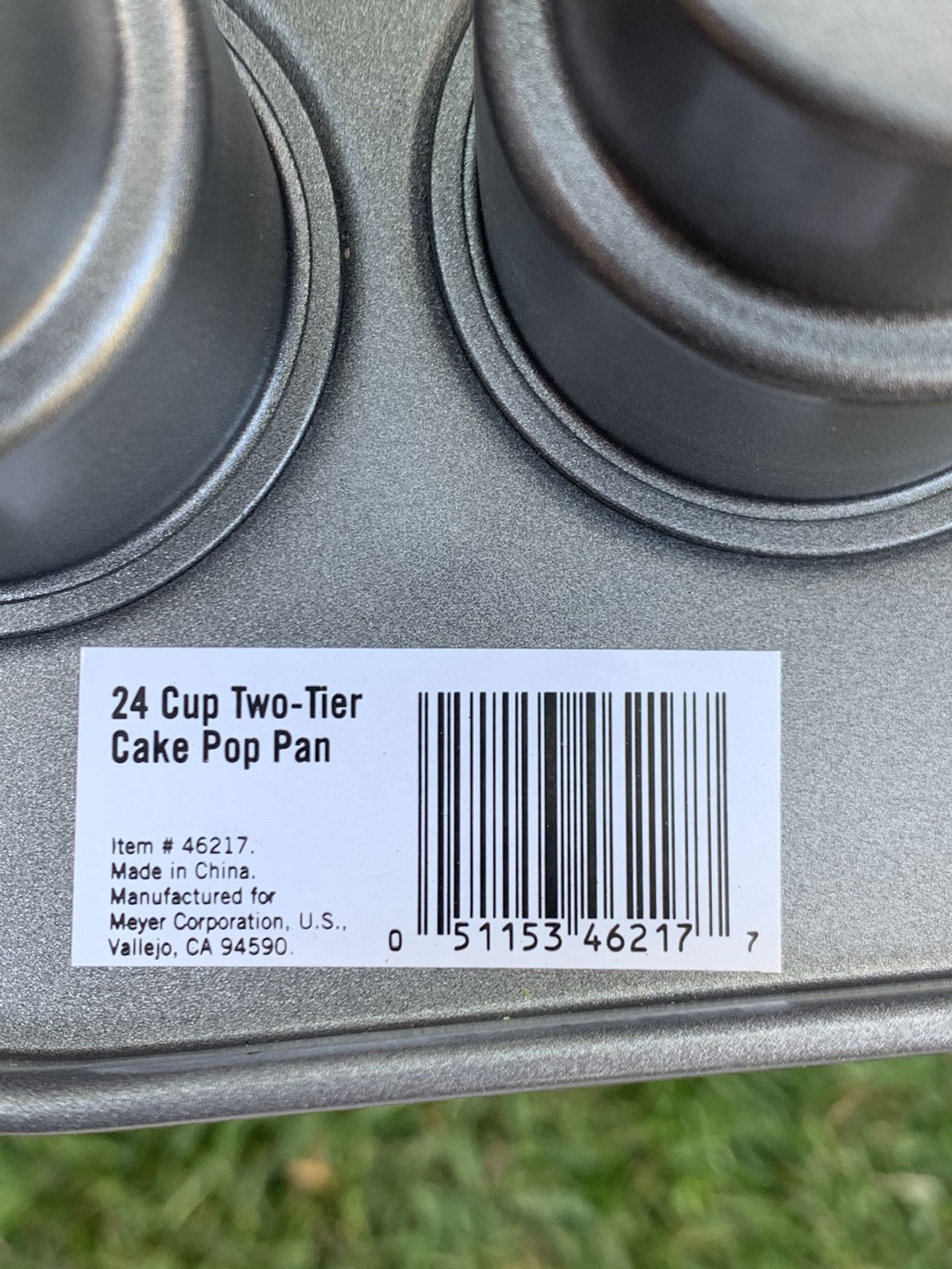 Cake Boss Specialty Nonstick Bakeware 24-Cup 2-Tier Cake Pop Pan, Gray