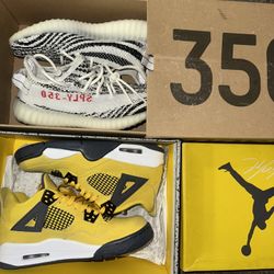 Yeezy 350 And Jordan 4s 