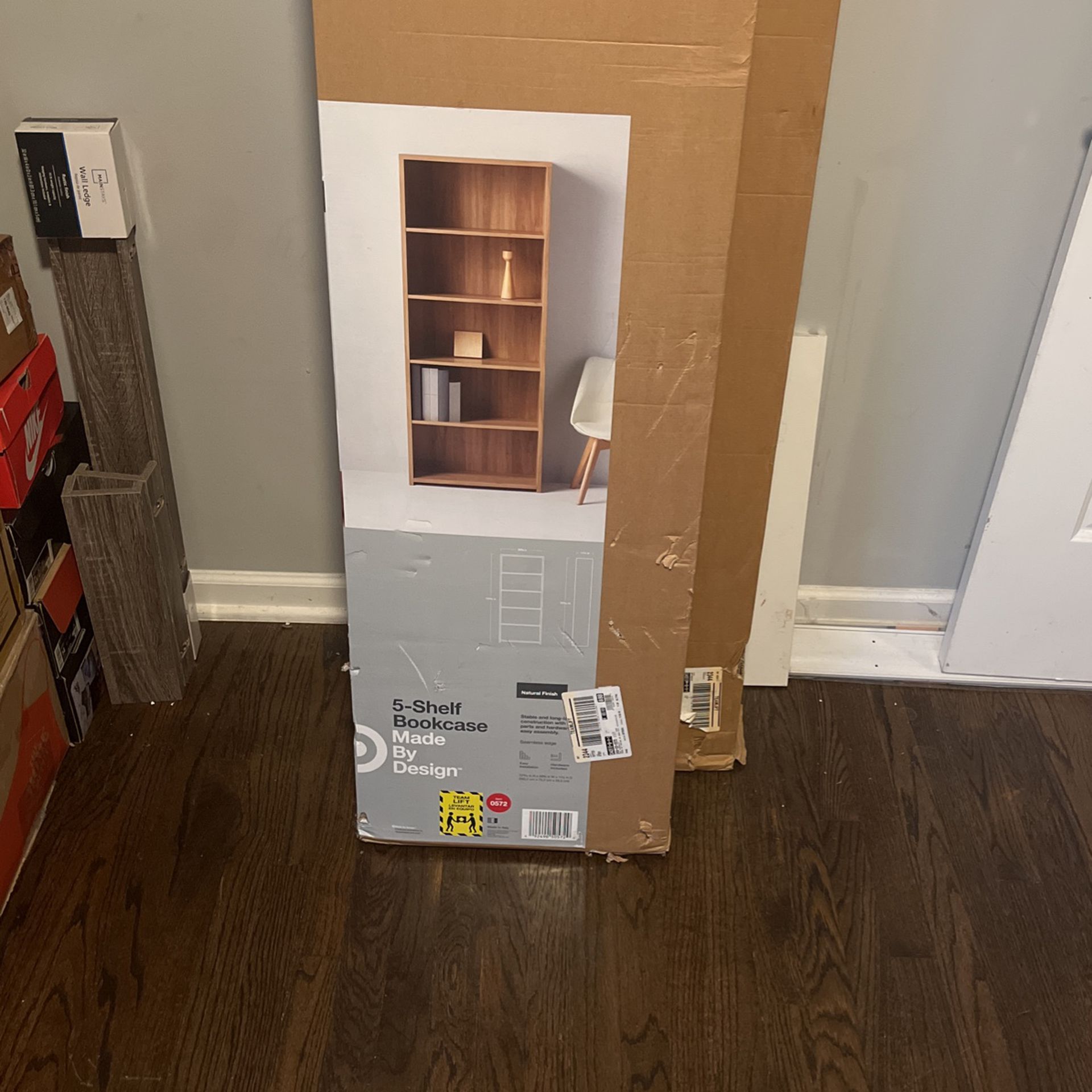 Two Target 5 Shelf Bookcases