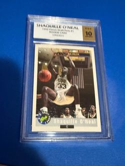 1992 CLASSIC DRAFT PICKS #1 SHAQUILLE O'NEAL RC HOF $200 or trade