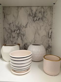 Set of 4 Ceramic Planters