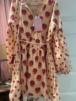 Avec Les Filles Floral Print Mini Dress