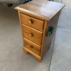 Solid Wood End Table Night Stand 