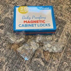 Baby Proofing Set - Magnetic Cabinet Locks & Corner Protectors 