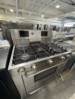 Stainless Steel 6-Burner Gas Range