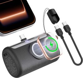 RORRY PalmGo Portable Charger Power Bank 10000mAh 3-in-1 Mini Battery Pack