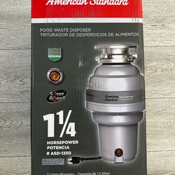American Standard ASD-1250 1.25HP  Garbage Disposal Brand New Insinkerator Badger