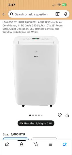 LG portable air conditioner