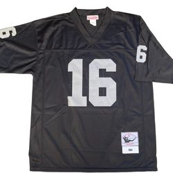 Size (50) 2XL NFL Raiders Mitchell & Ness Throwbacks #16 Jim Plunkett Jersey New With Tags 
