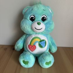 Care Bears 14" Plush - I Care Bear - Soft Recycled Material Green Teal