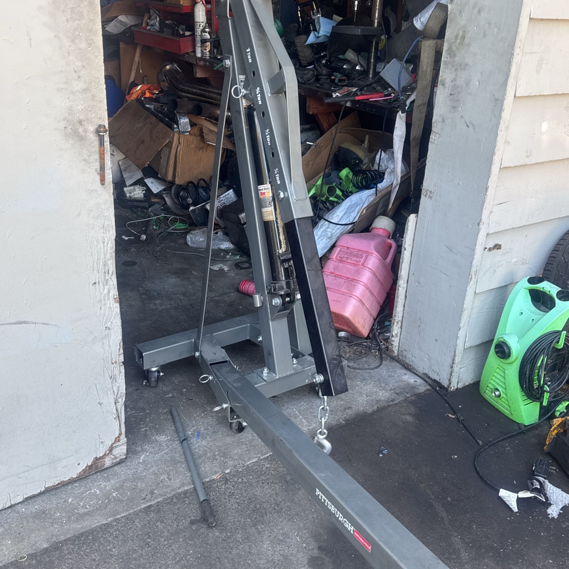 pitts burg heavey duty 1ton enginge houst