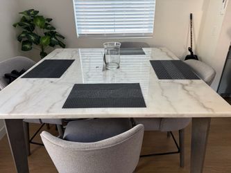 Dining table and chairs