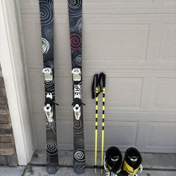 Skis, Boots, And Poles Package