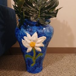 Large Hand-coiled Pottery  ase. 3ft Tall