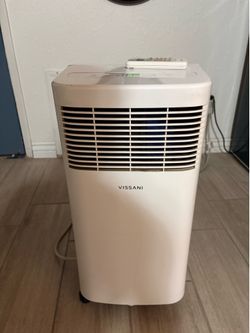 Vissani white portable air conditioner