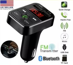 Wireless Bluetooth Car Kit Handsfree Talk MP3 player fm transmitter dual car charger