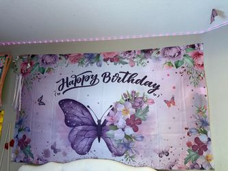 Butterfly birthday sign