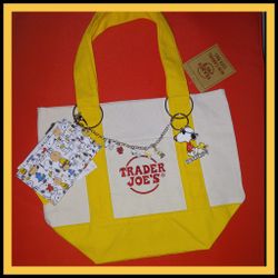 Trader Joe's Mini Canvas Tote  Bag