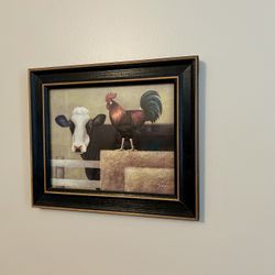 Framed Farm Animals Print