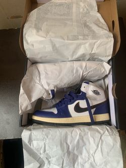 Air Jordan 1 High Blue White Sneakers
