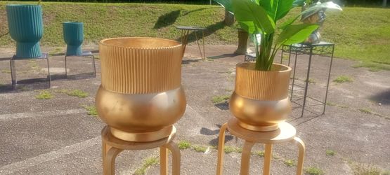 New rippled top garden planter's fiber clay high quality