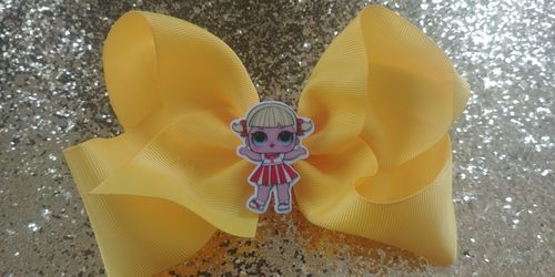 6" LOL doll hair bow