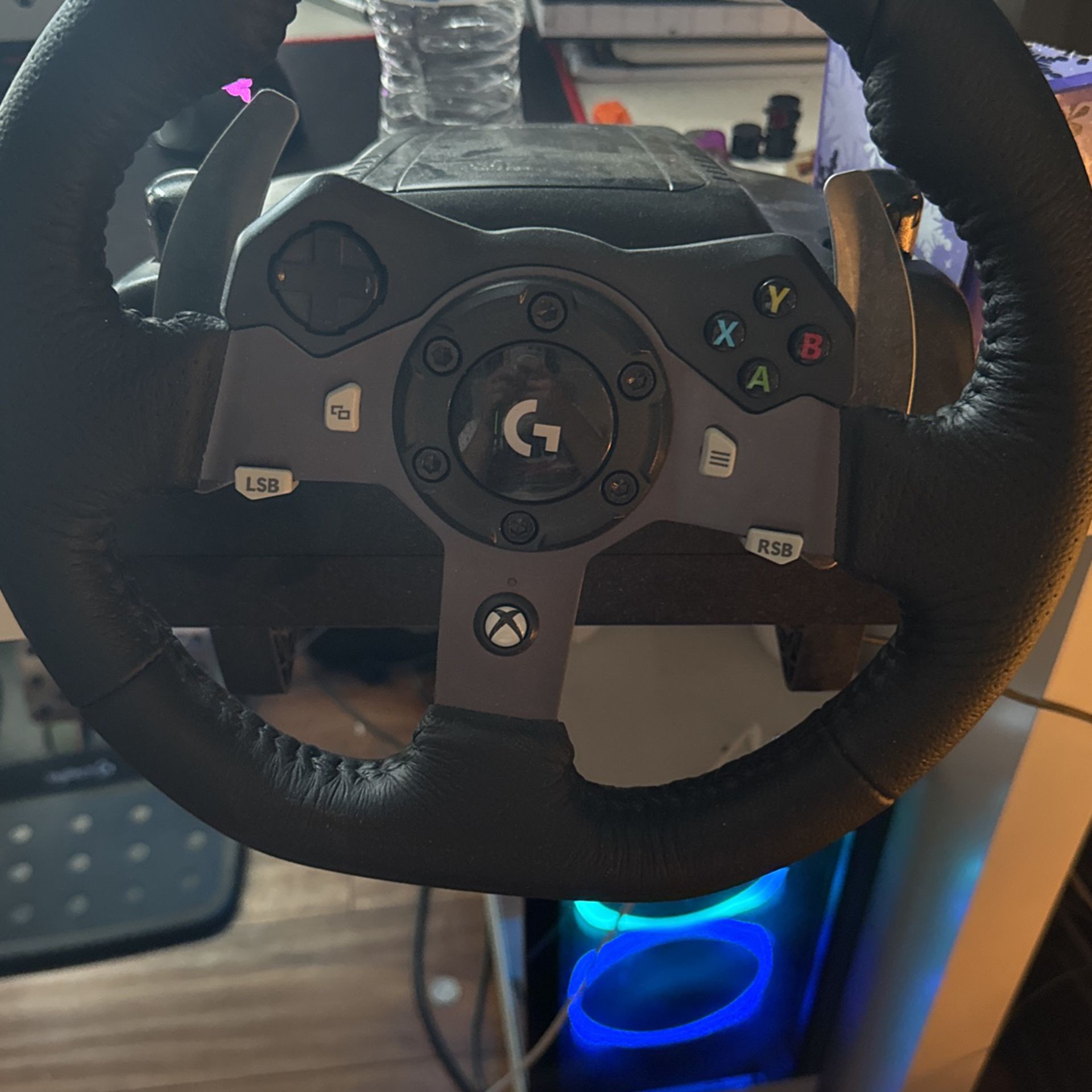 Logitech Steering Wheel With Pedals And Shifter(Xbox And Pc)