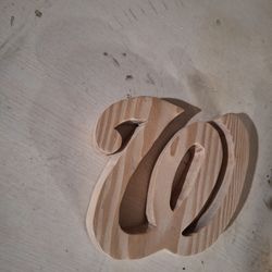 Nationals Logo Wooden Sign