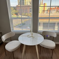 Marble Dining Table & Chairs