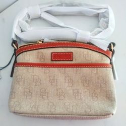 ✨NWT DOONEY & BOURKE CROSSBODY BAG DOONEY MONOGRAM BAG NUDE DOMED CROSSBODY✨