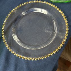 Candlewick Clear Glass Charger Plate