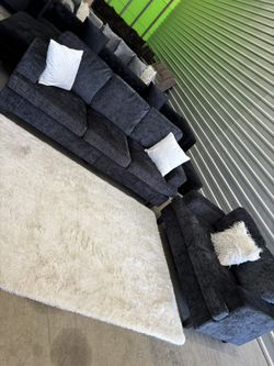 Built But Never Used SMALL 2pc Sofa Couch Set (DELIVERY AVAILABLE)