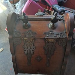Antique 1800s Coal Scuttle Box