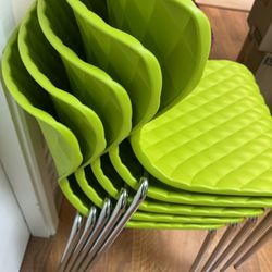 Lime Green And Purple Chairs