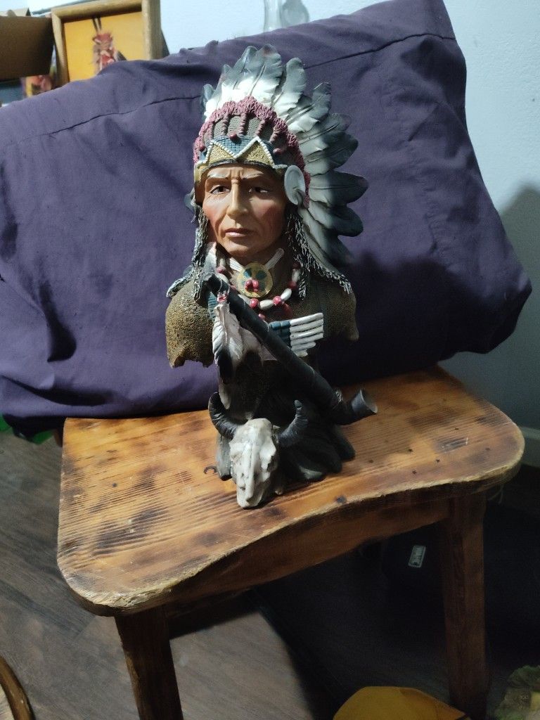 Native Chief Head And Torso