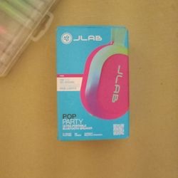 Pink Jlab Pop Party Wireless Speaker