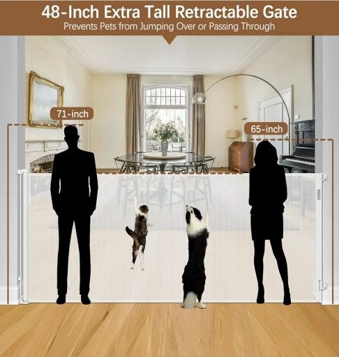 Extra Tall Retractable Gate- 120"