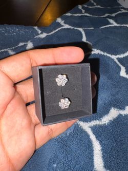 Moissanite stud earrings