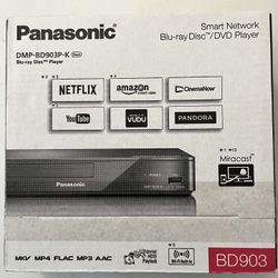$35 Brand New Panasonic Blu-Ray Player BD903P-k