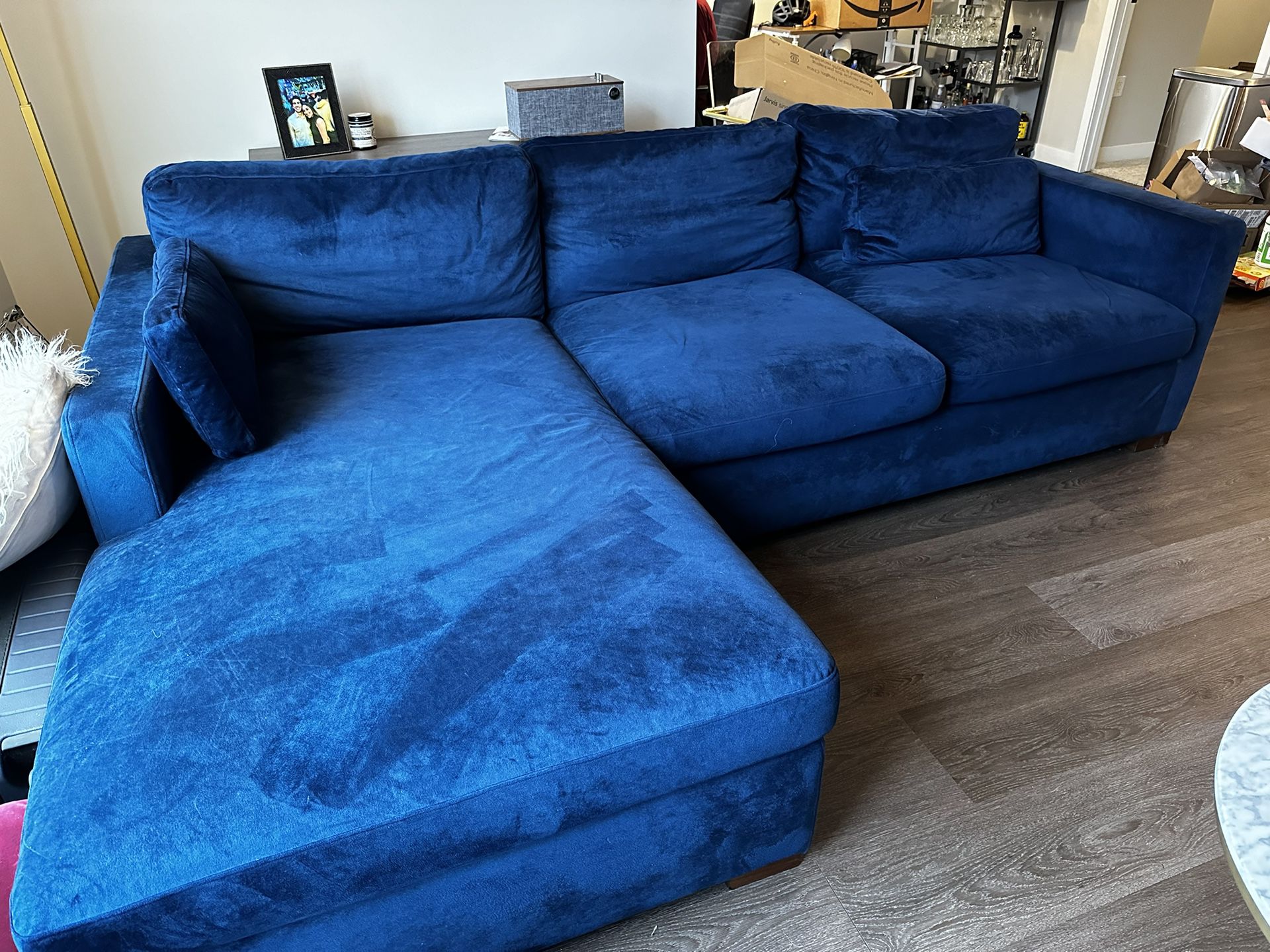 Interior Define Charly Sectional With Left-Facing Chaise
