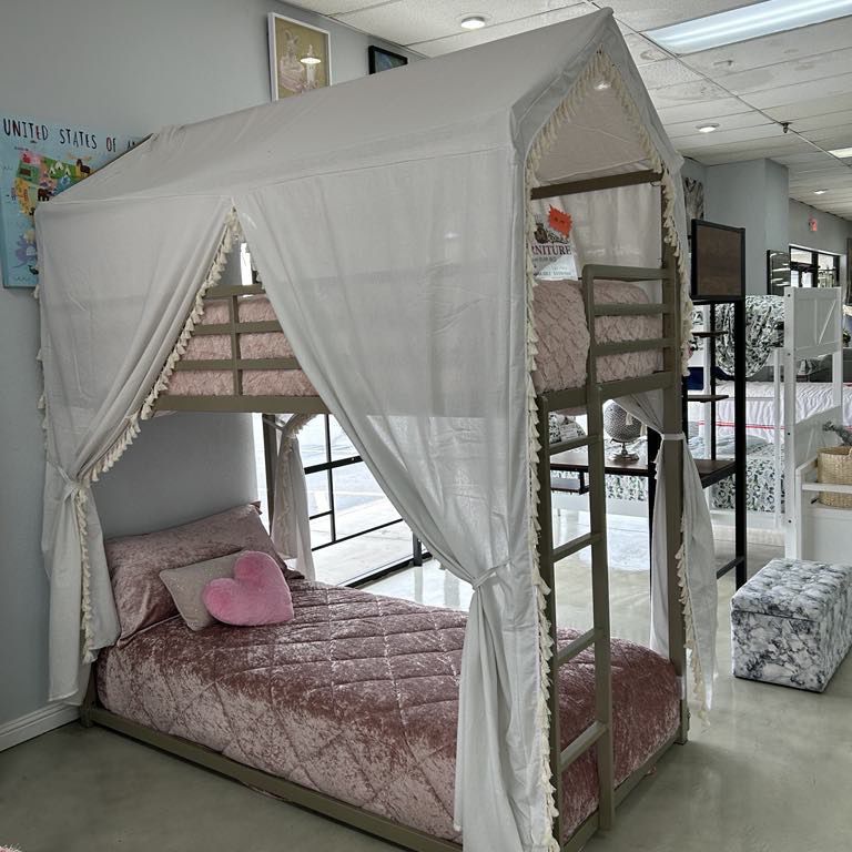 Twin/Twin Bunk Bed 🗣️ Mattresses Included (( Take It Home 🏡 With $10 Down ))